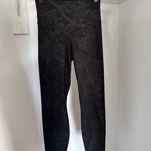 Black Patterned Leggings